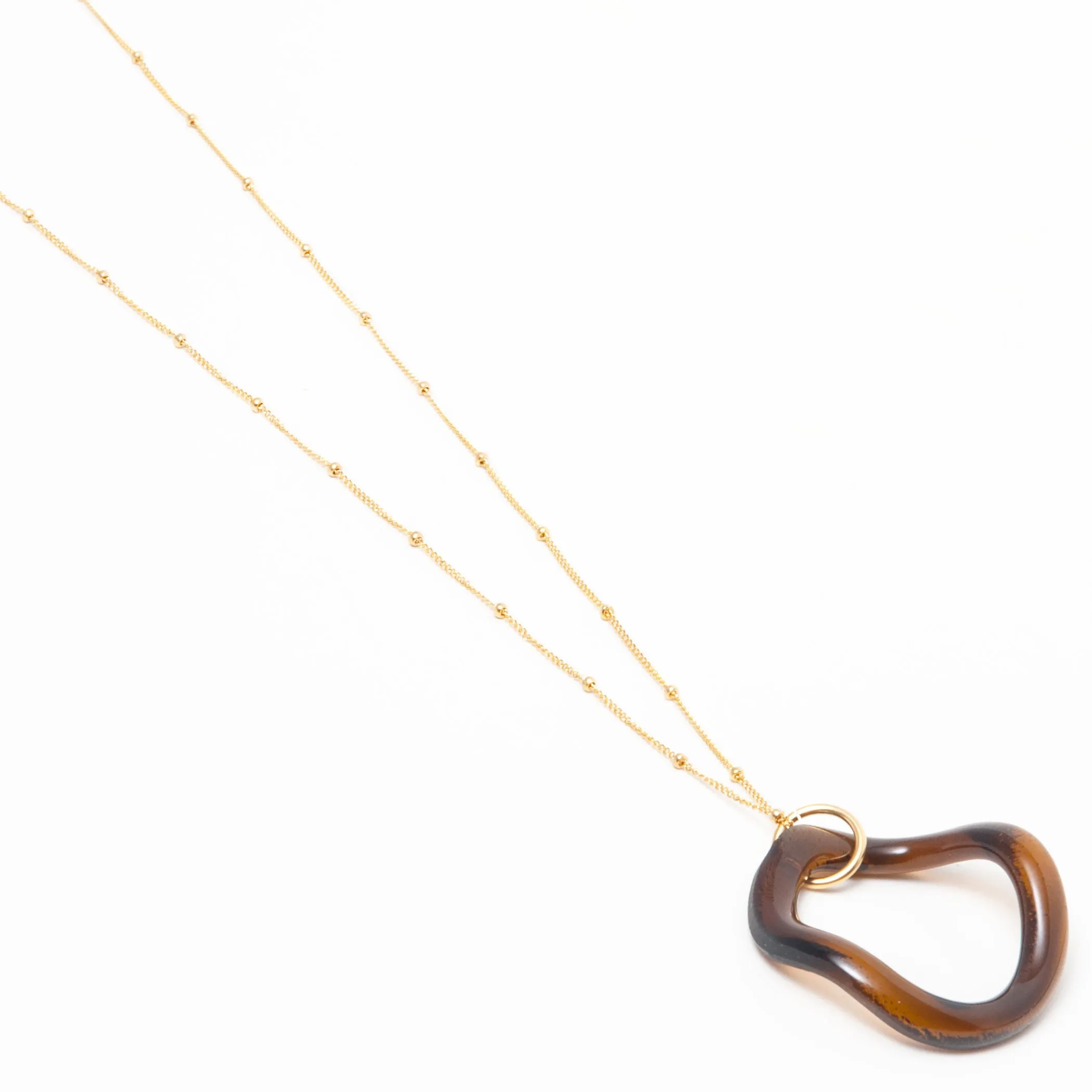 Simple Satellite Necklace Fall Colors