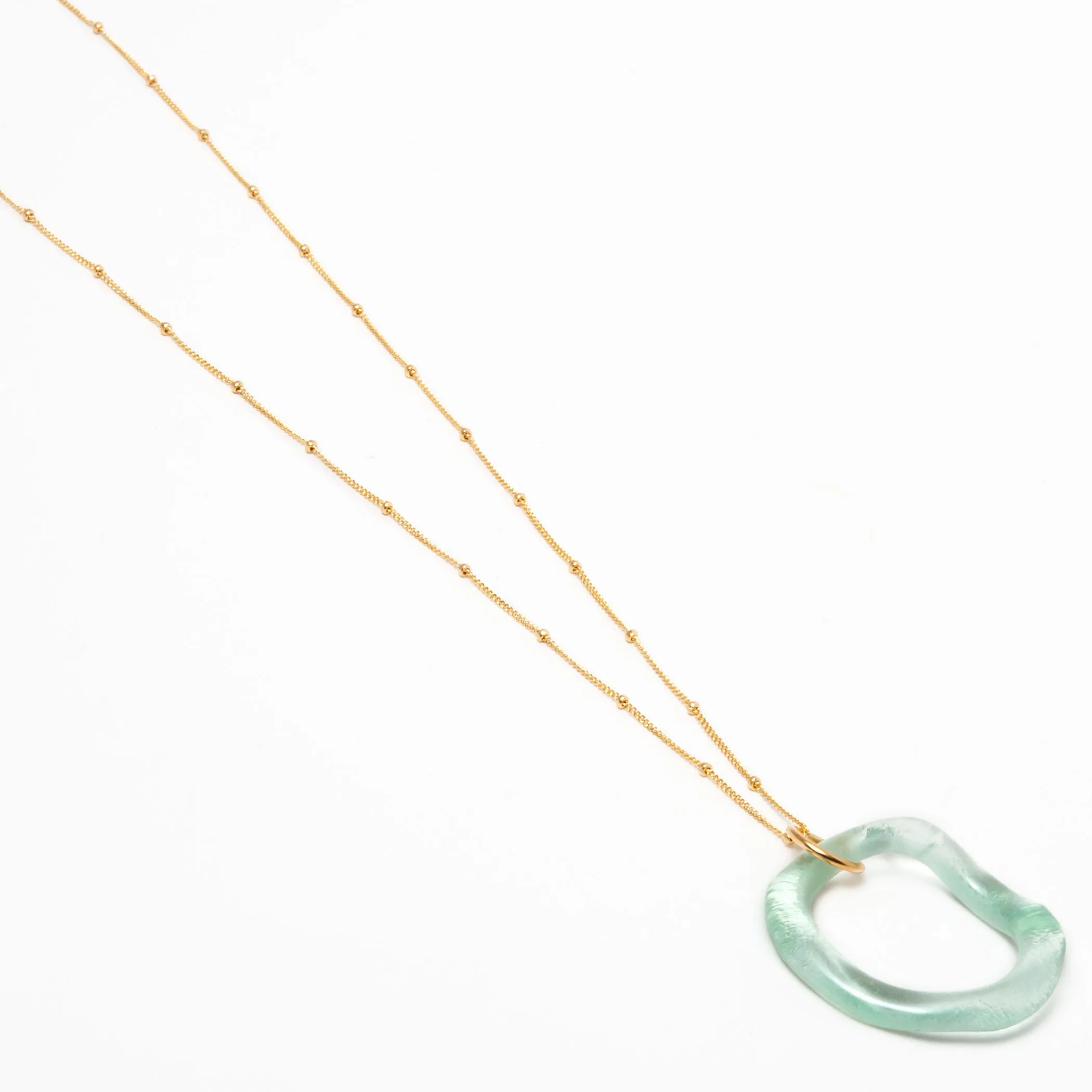 Simple Satellite Necklace Fall Colors
