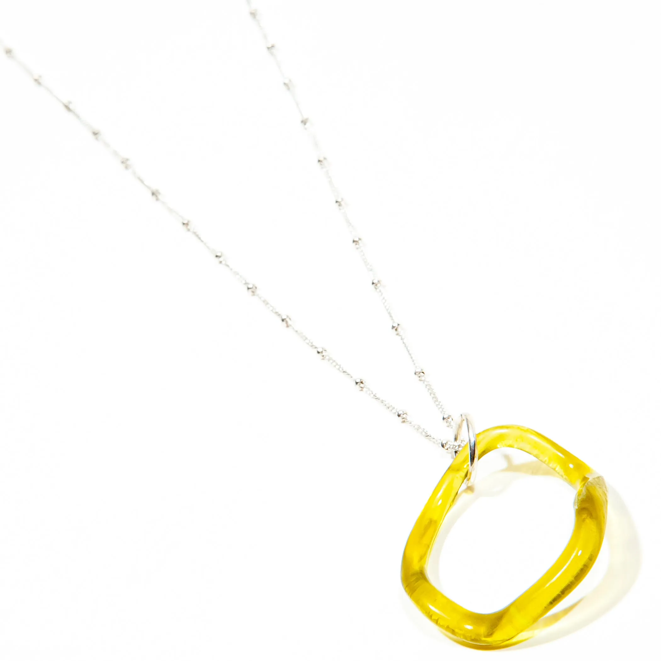 Simple Satellite Necklace Fall Colors