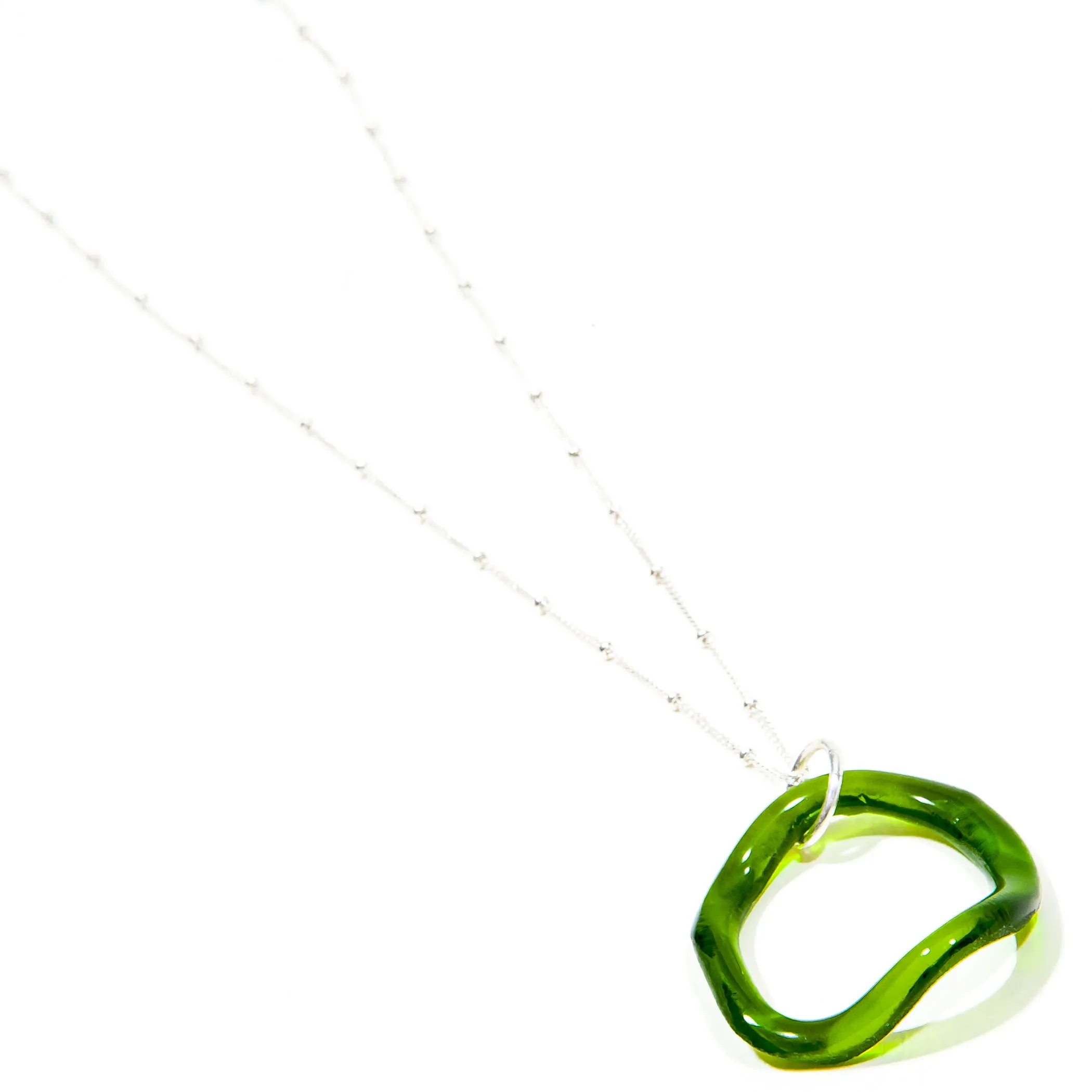 Simple Satellite Necklace Fall Colors