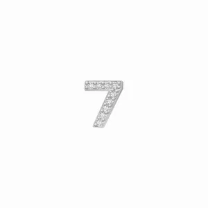 SKINNY SILVER 7 CHARM (WHITE)