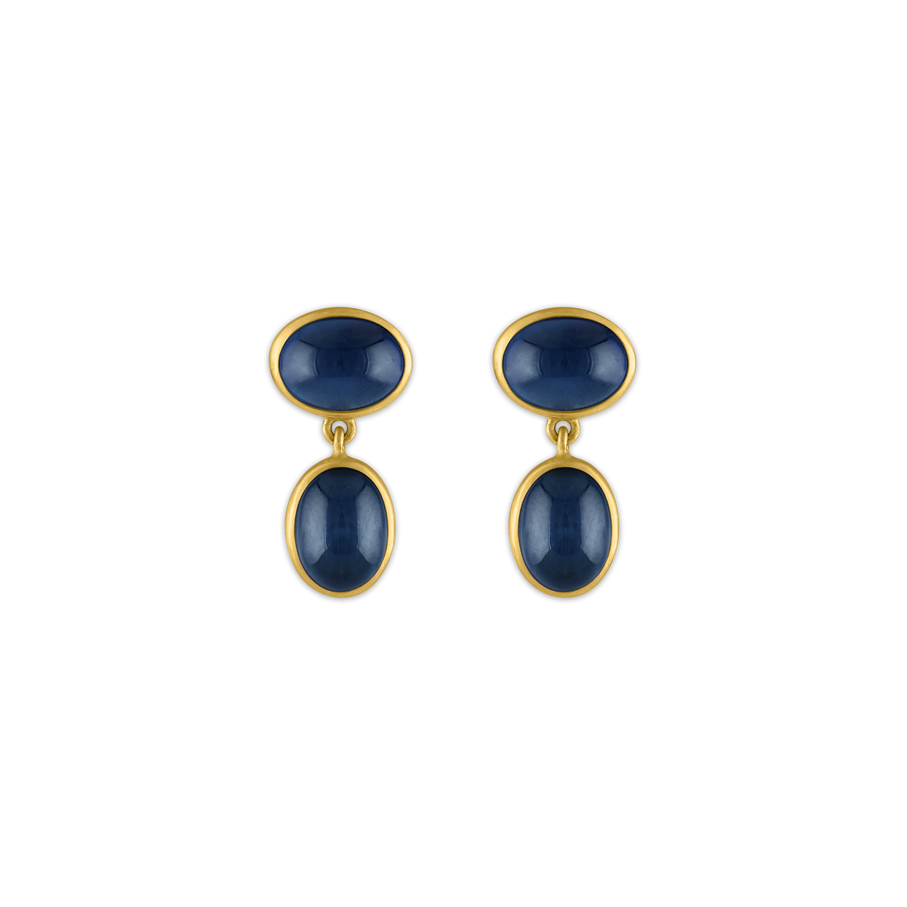 Small Blue Sapphire Amphora Earrings