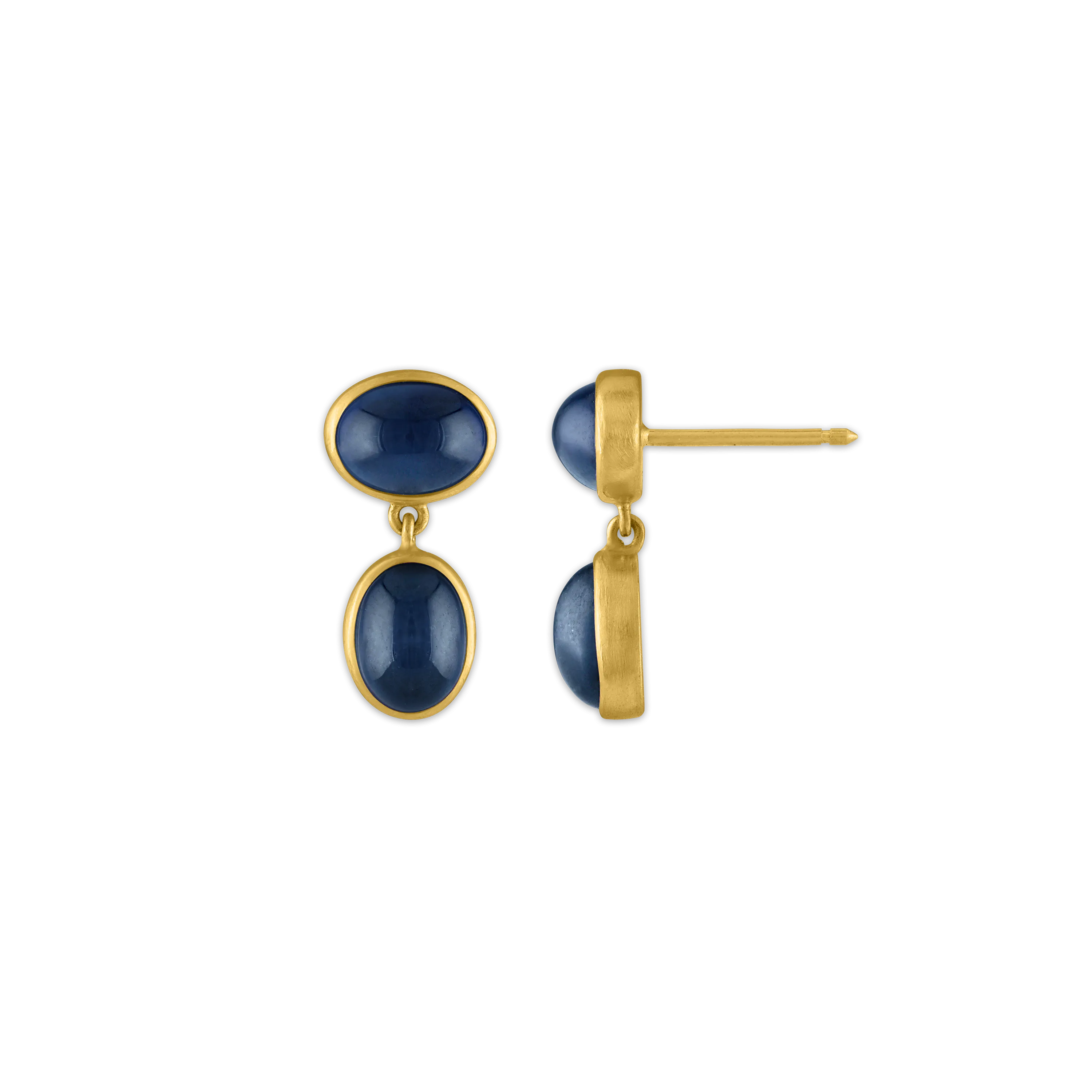 Small Blue Sapphire Amphora Earrings