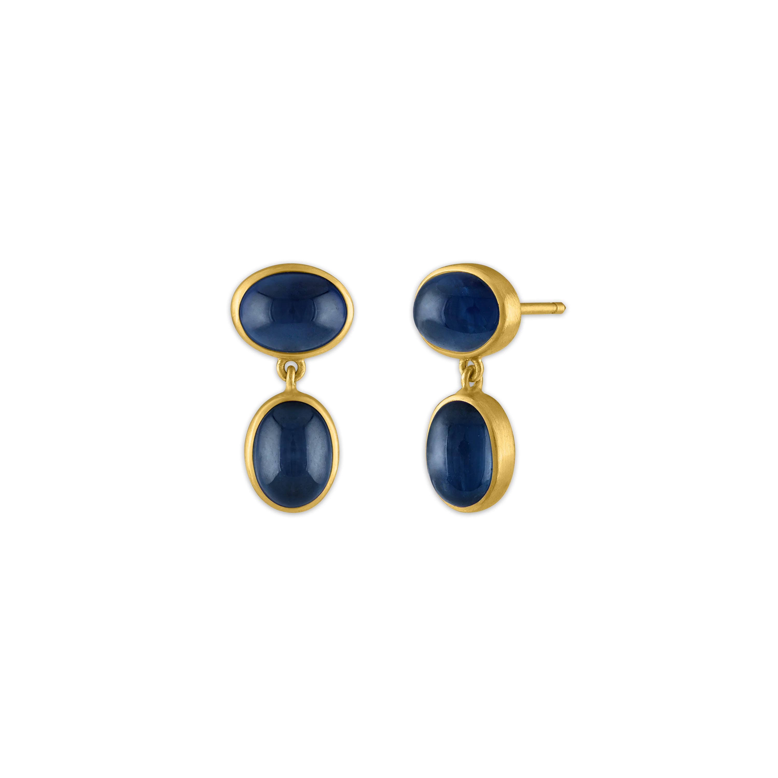 Small Blue Sapphire Amphora Earrings