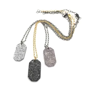 Sparkle Tag Necklace
