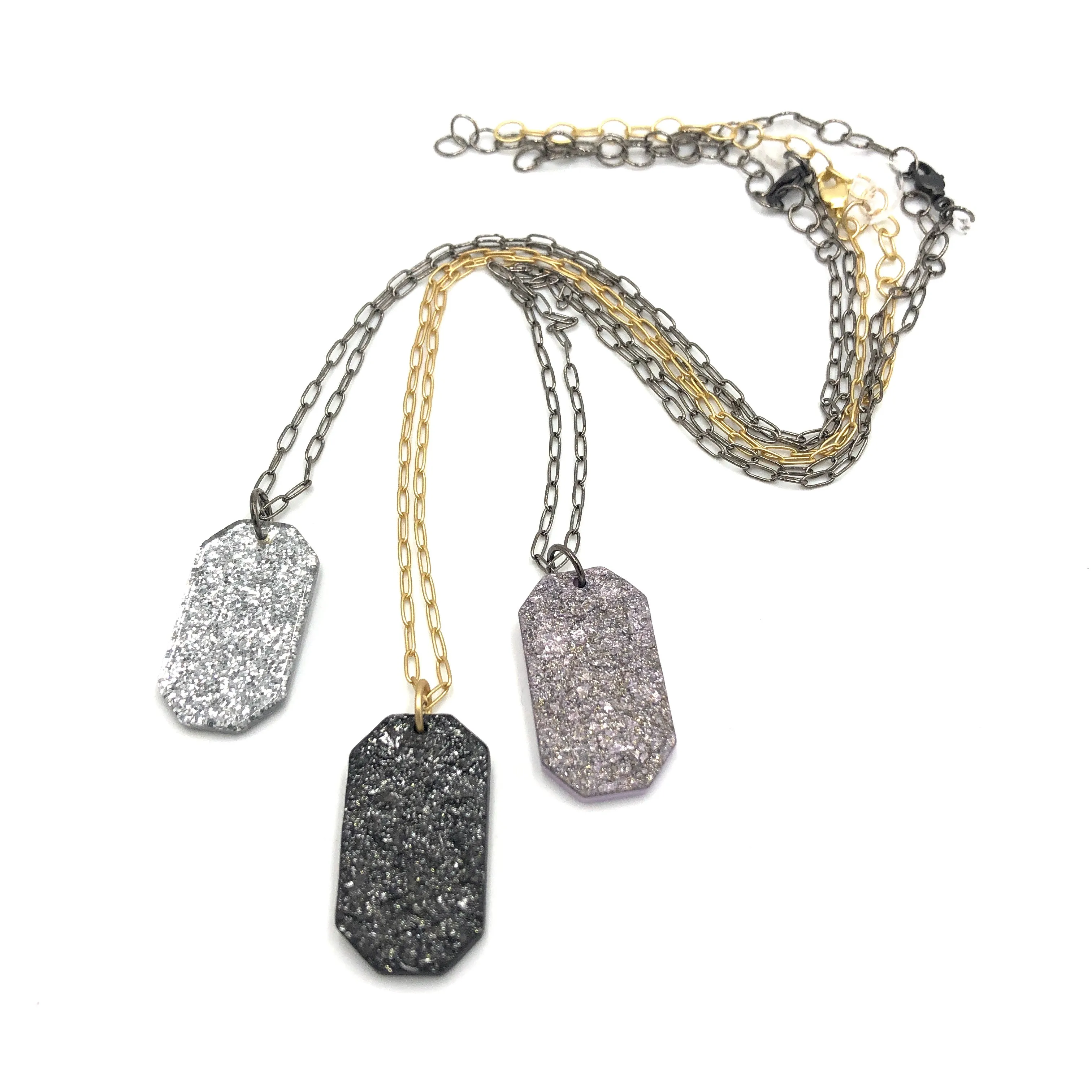 Sparkle Tag Necklace