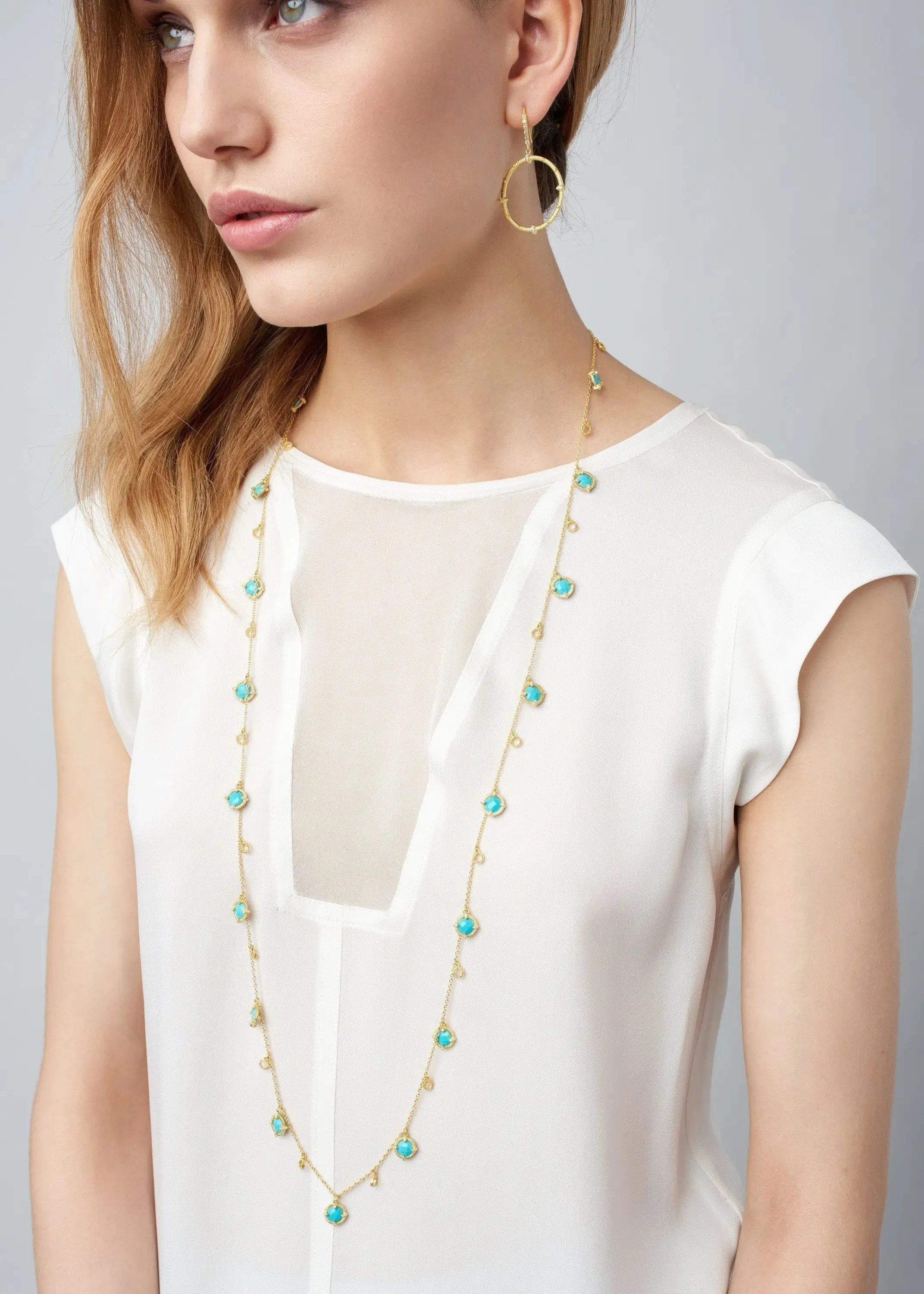 Stone Droplet Necklace