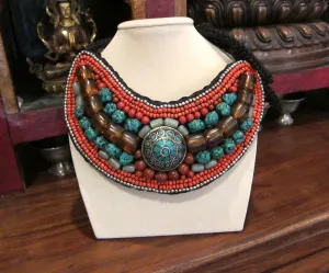 Stunning Amber and Coral necklace