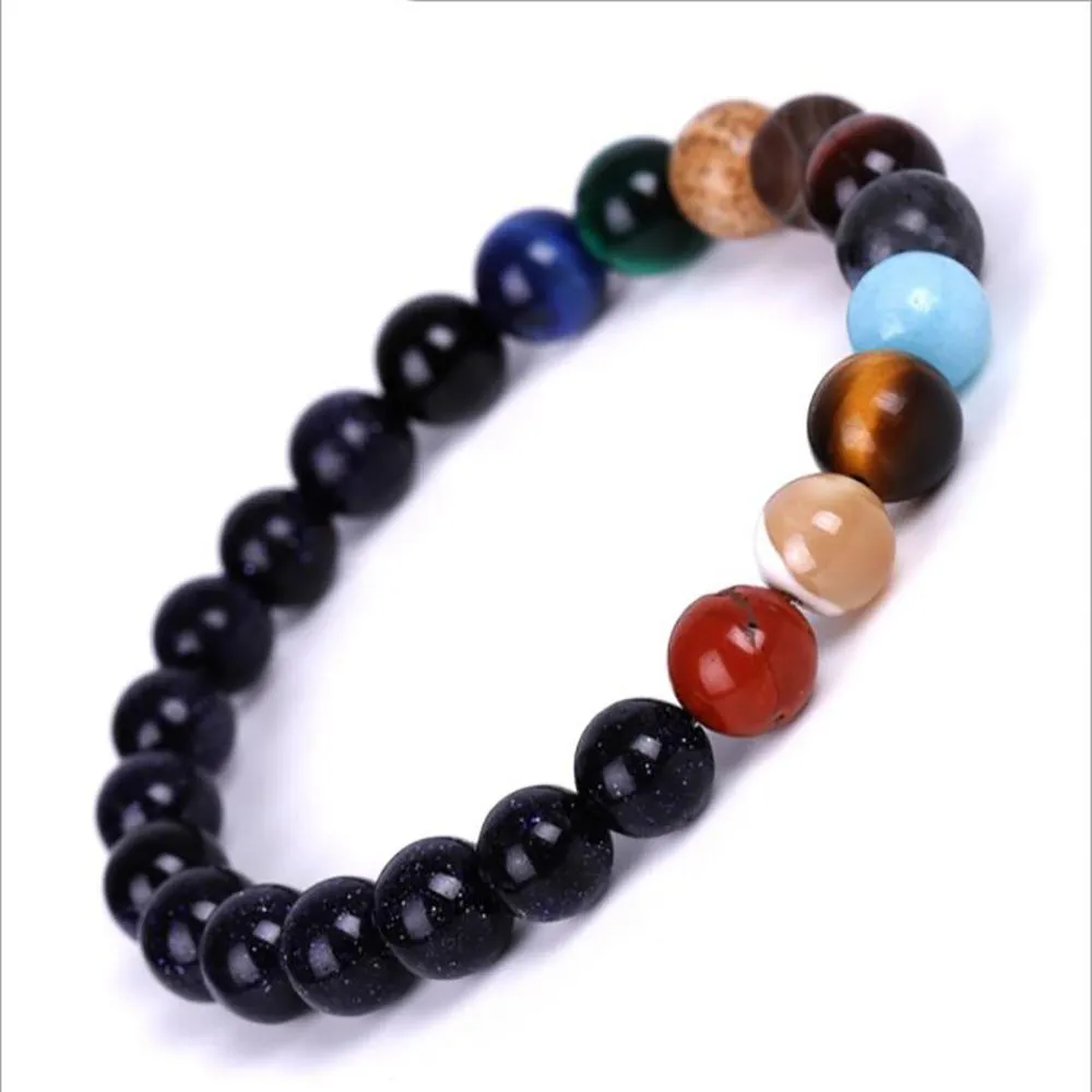 Stunning Nine Planets Unique Beaded Bracelets