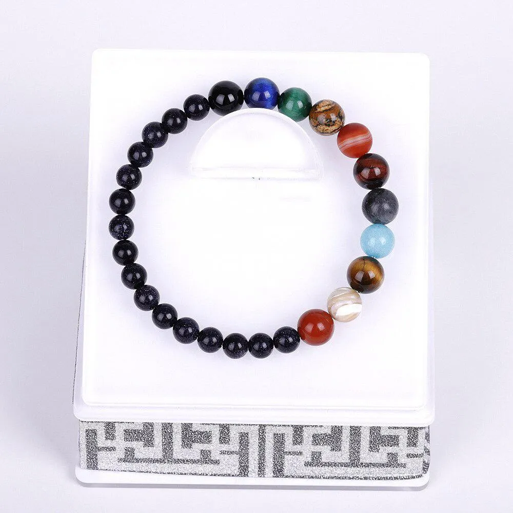 Stunning Nine Planets Unique Beaded Bracelets