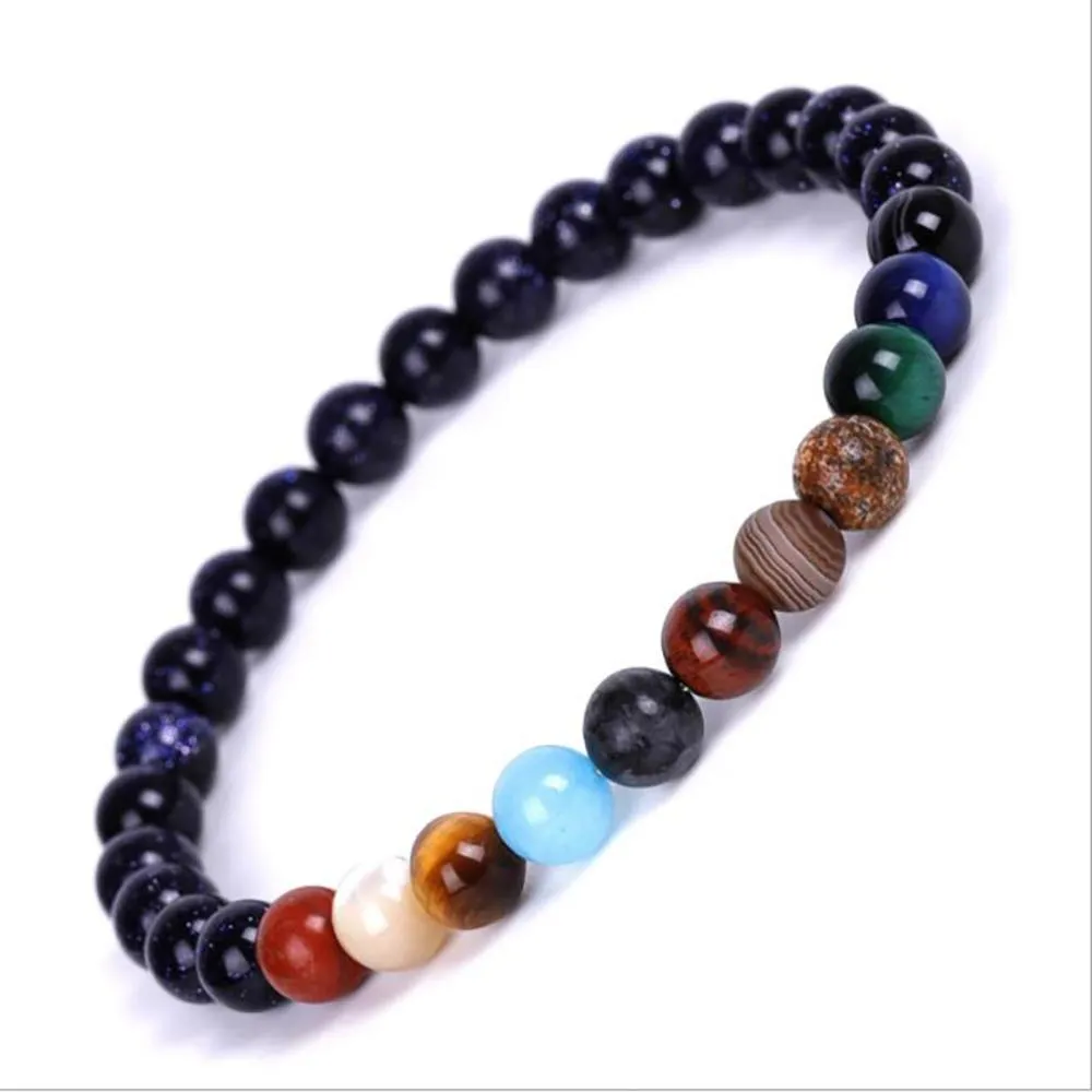Stunning Nine Planets Unique Beaded Bracelets
