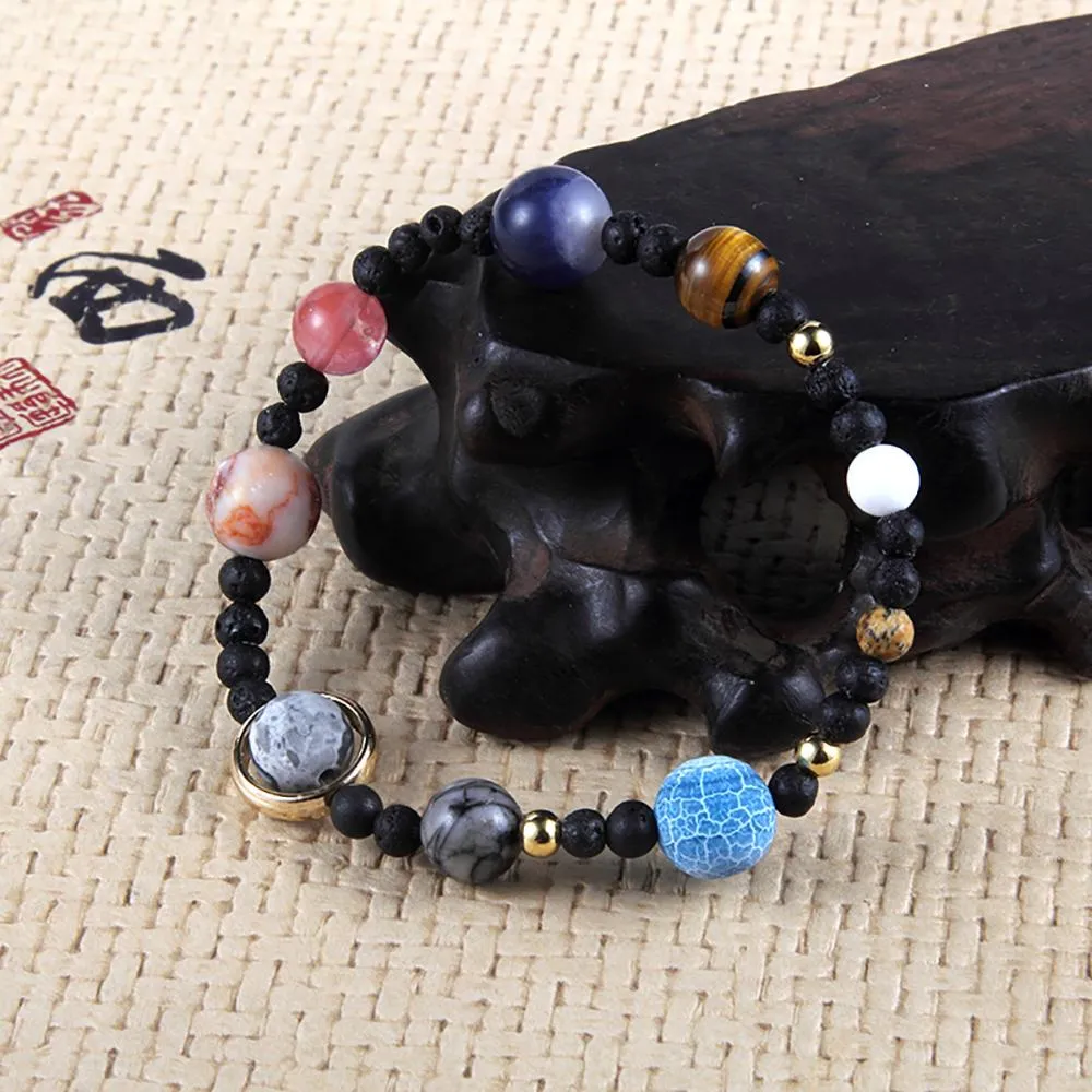 Stunning Nine Planets Unique Beaded Bracelets