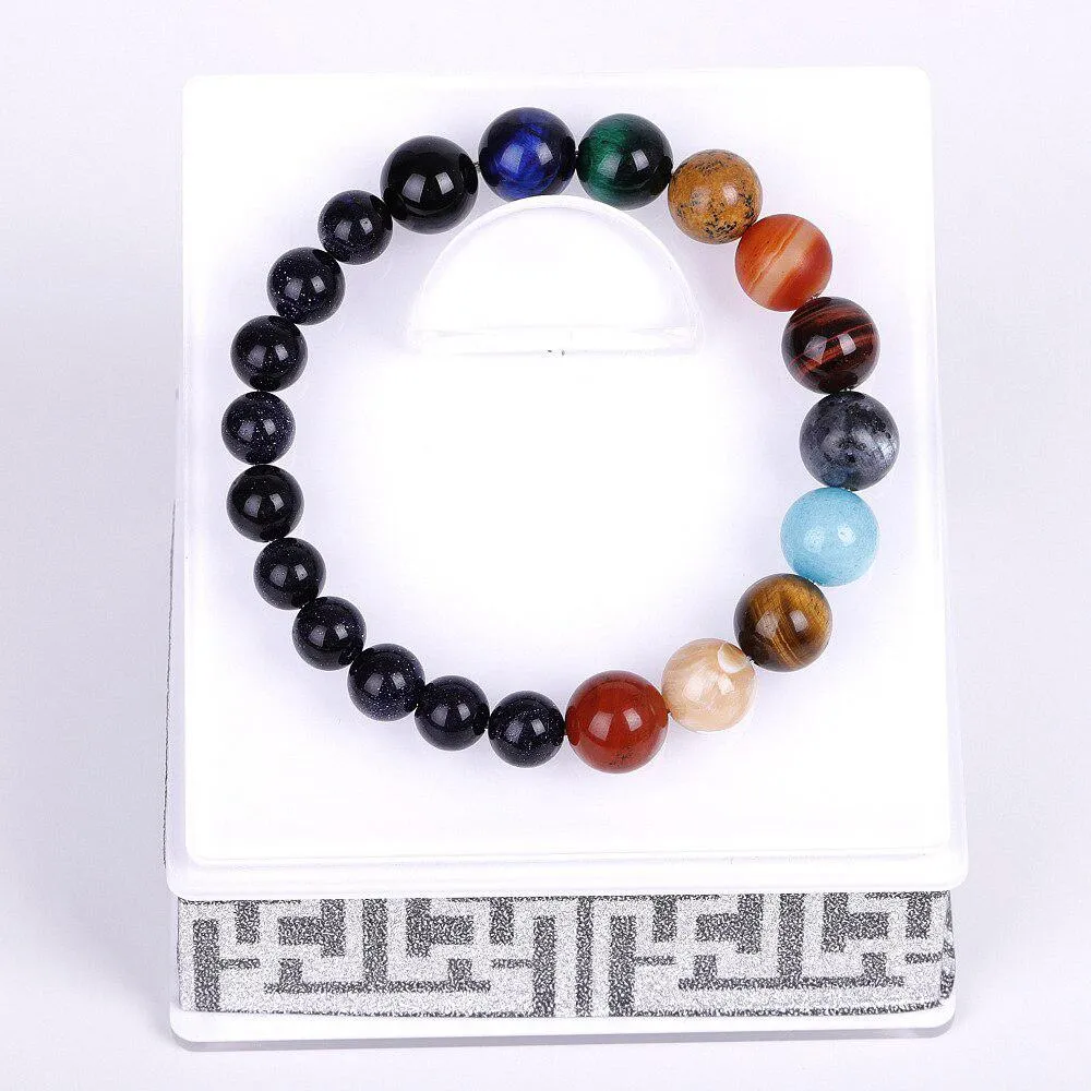 Stunning Nine Planets Unique Beaded Bracelets