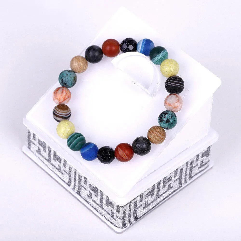 Stunning Nine Planets Unique Beaded Bracelets