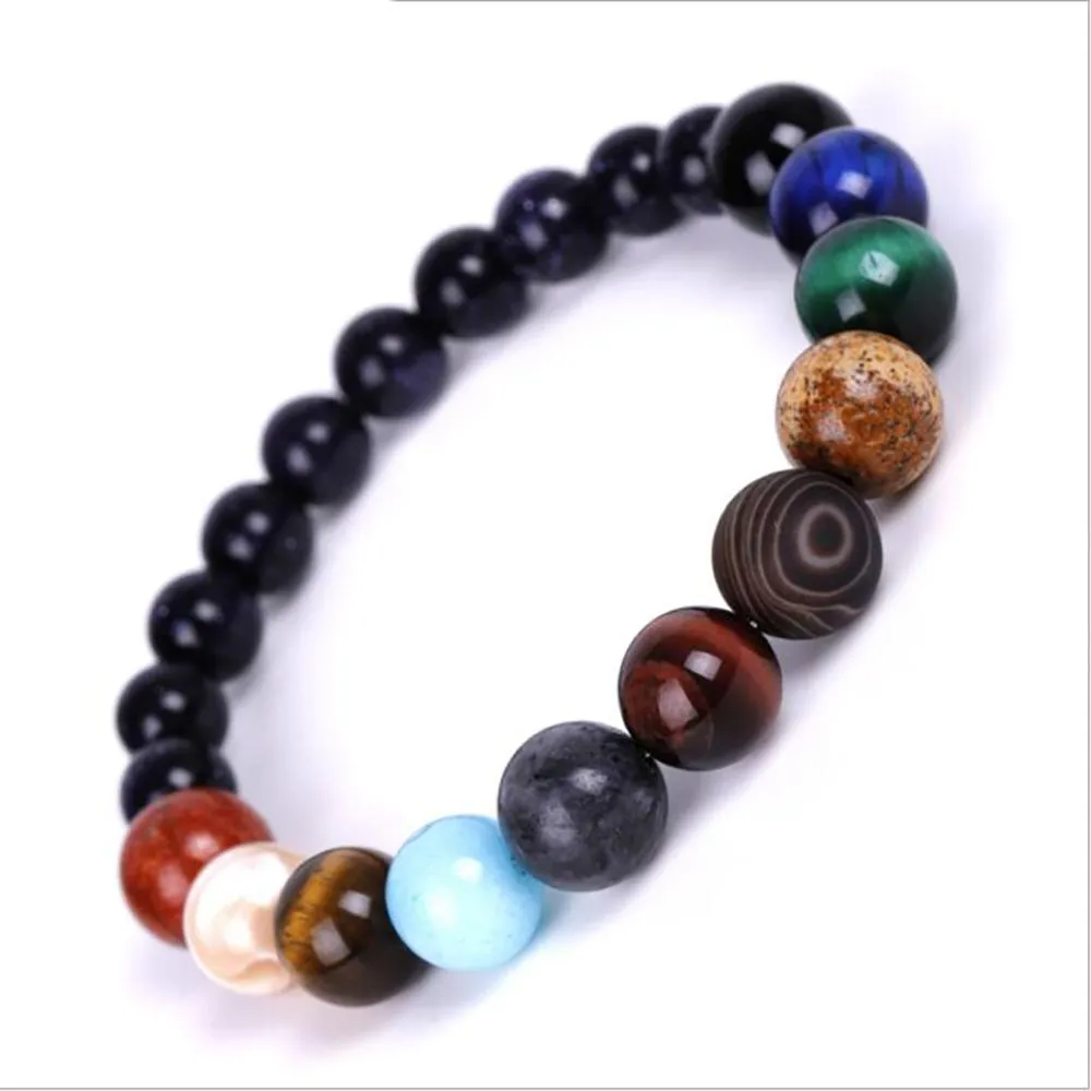 Stunning Nine Planets Unique Beaded Bracelets