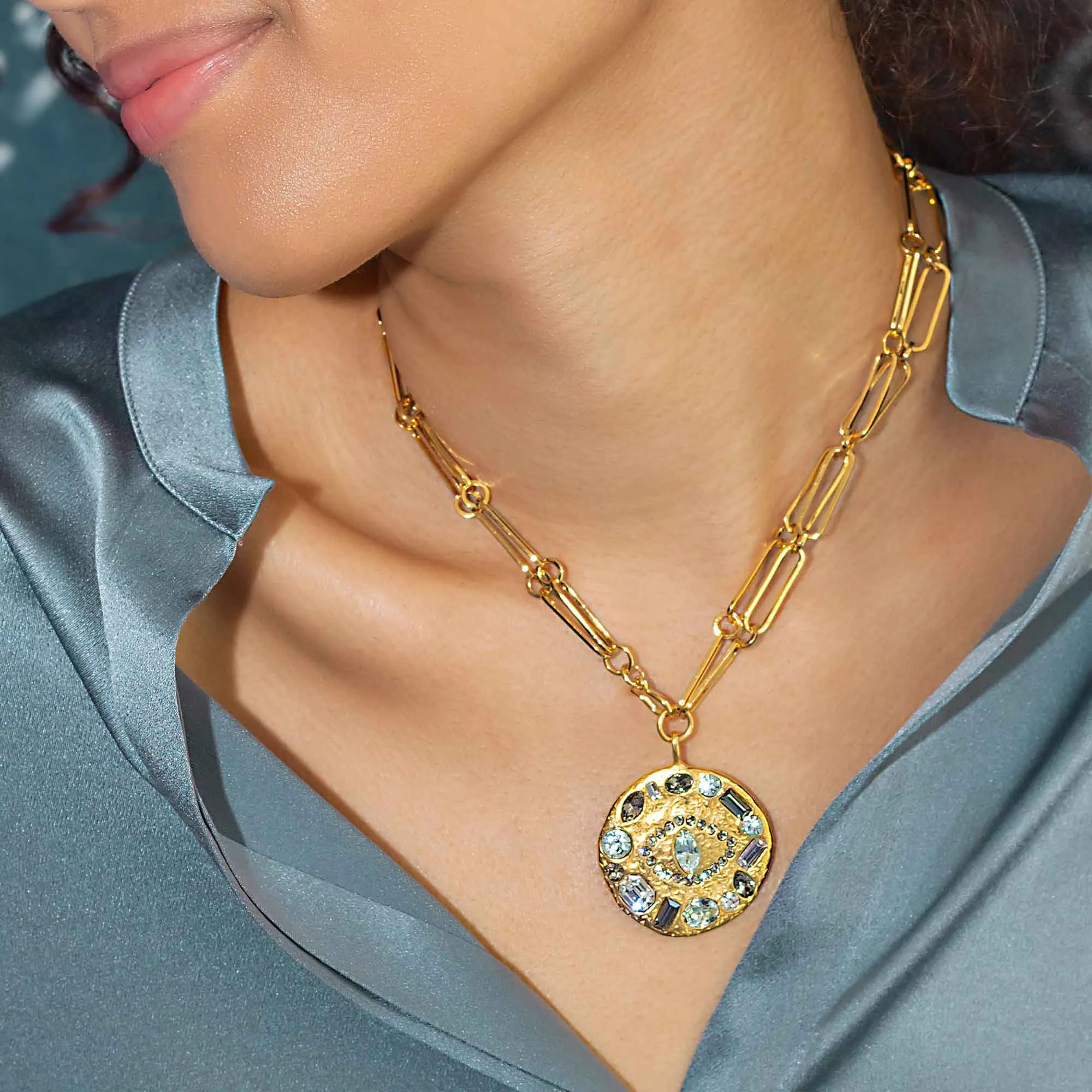 Super Gem Evil Eye Convertible Talisman Necklace