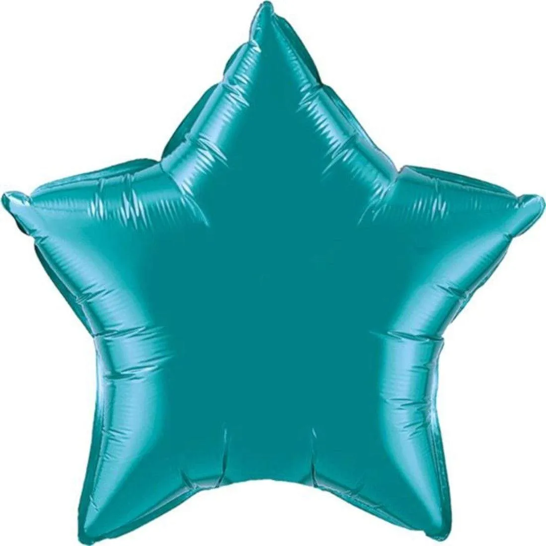 Teal Star Foil Balloon 20"