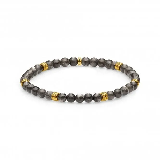 Thomas Sabo Grey Lucky Charm Beaded Bracelet A1926-413-5