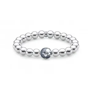 Thomas Sabo Silver Globe Beaded Stretch Bracelet A1870-637-21