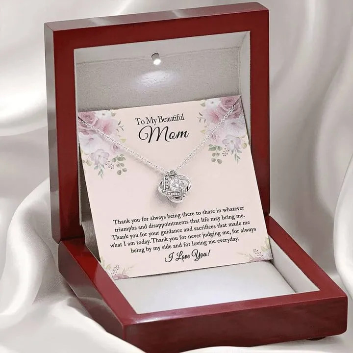To My Beautiful Mom Necklace, Mom Necklace, Mom Birthday Gift from Daughter, Mom Gift From Son, Mother's Day Gift
