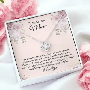 To My Beautiful Mom Necklace, Mom Necklace, Mom Birthday Gift from Daughter, Mom Gift From Son, Mother's Day Gift