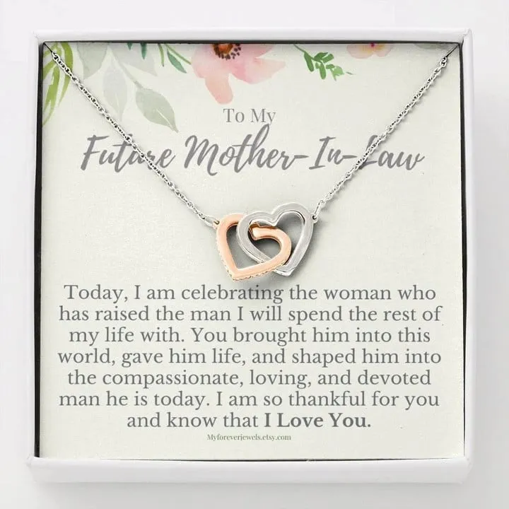 To my Future Mother in law Necklace, Mother's day gift for Future Bonus Mom Necklace