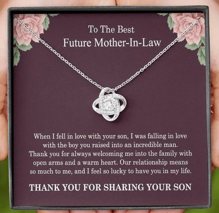 To my Future Mother in law Necklace, Mother's day gift for Future Bonus Mom Necklace