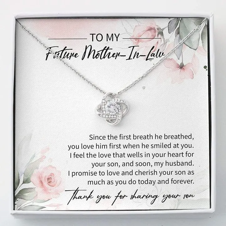 To my Future Mother in law Necklace, Mother's day gift for Future Bonus Mom Necklace