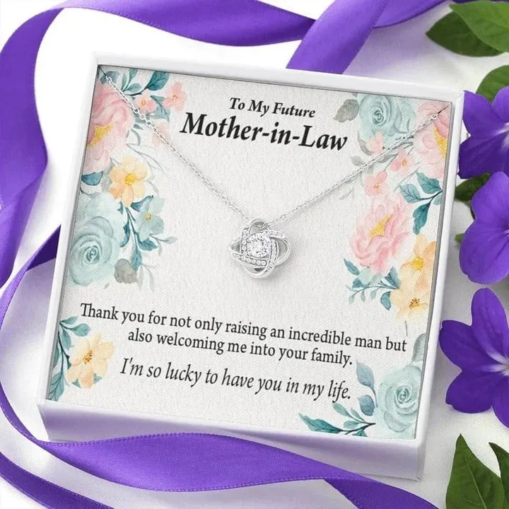 To my Future Mother in law Necklace, Mother's day gift for Future Bonus Mom Necklace