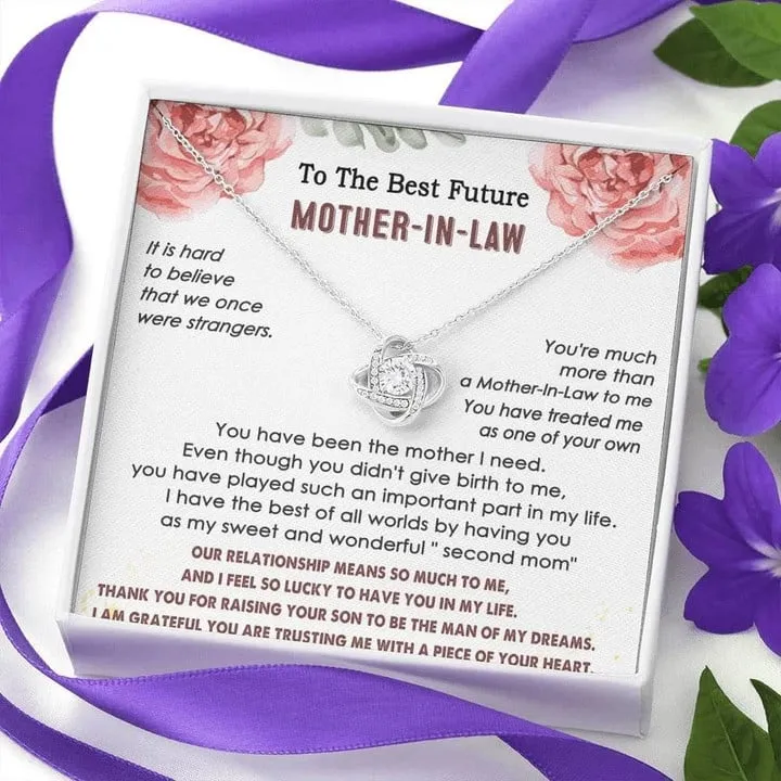 To my Future Mother in law Necklace, Mother's day gift for Future Bonus Mom Necklace