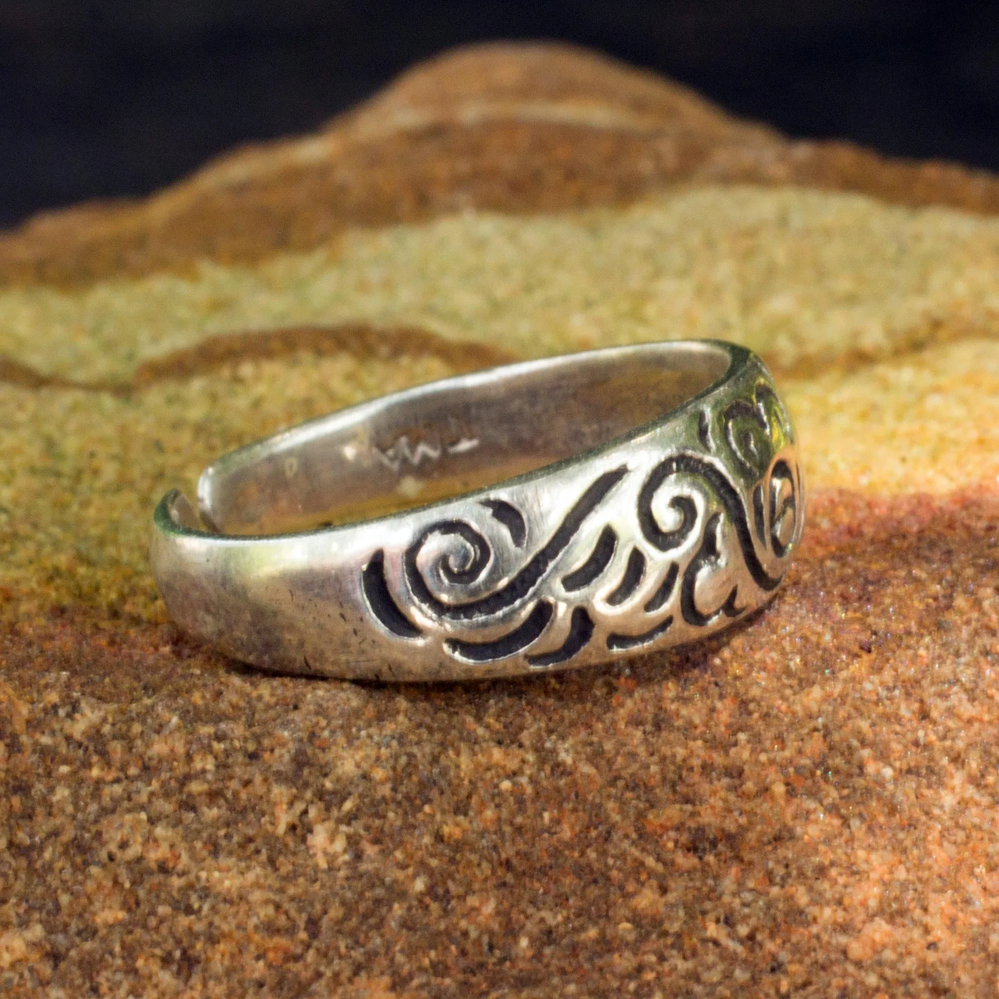 Toe Ring in Sterling Silver Thai Artisan Jewelry - Monkey Walk | NOVICA