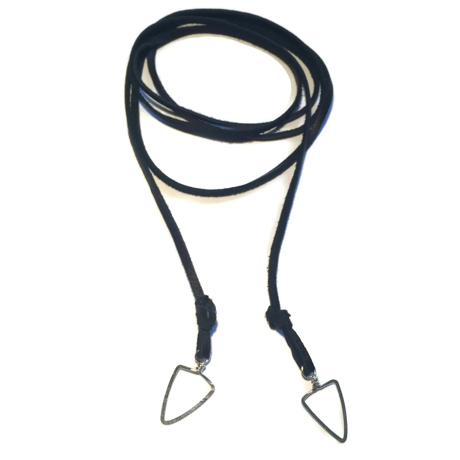 Triangle Leather Wrap Choker