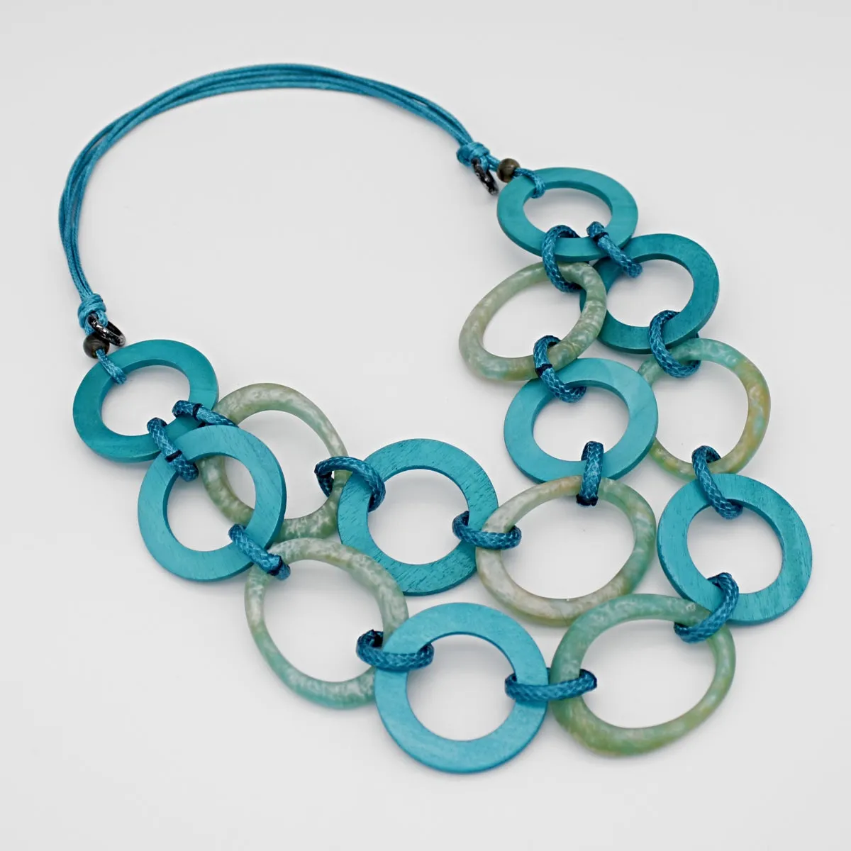 Turquoise Link Daniella Necklace