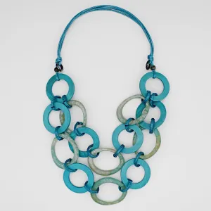 Turquoise Link Daniella Necklace