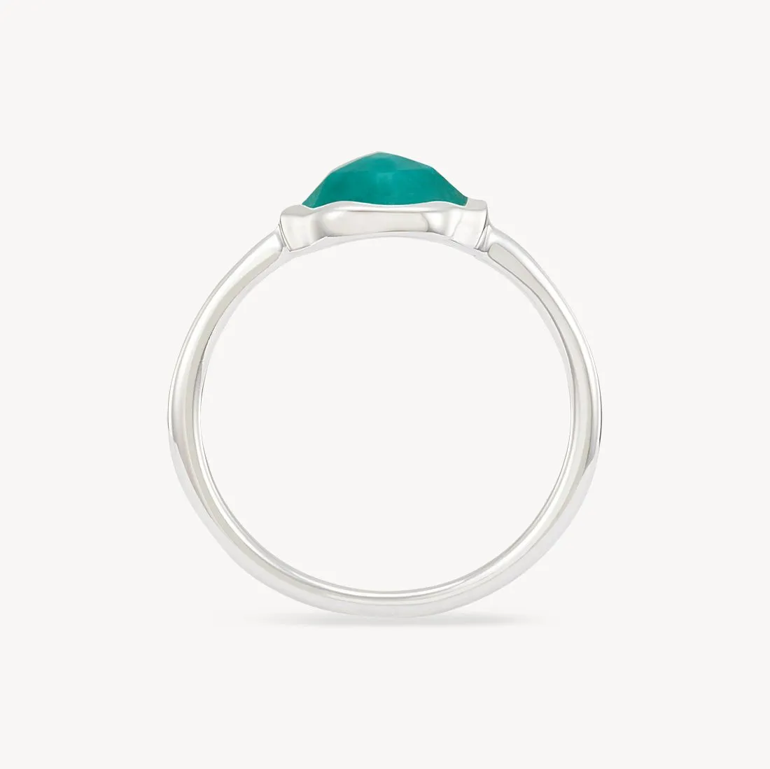 turquoise mood ring silver - sterling silver, turquoise