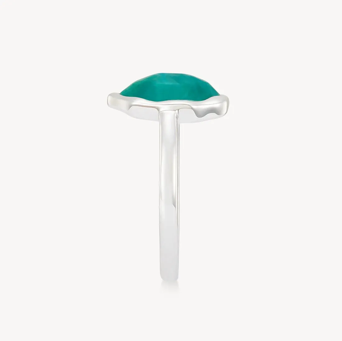 turquoise mood ring silver - sterling silver, turquoise