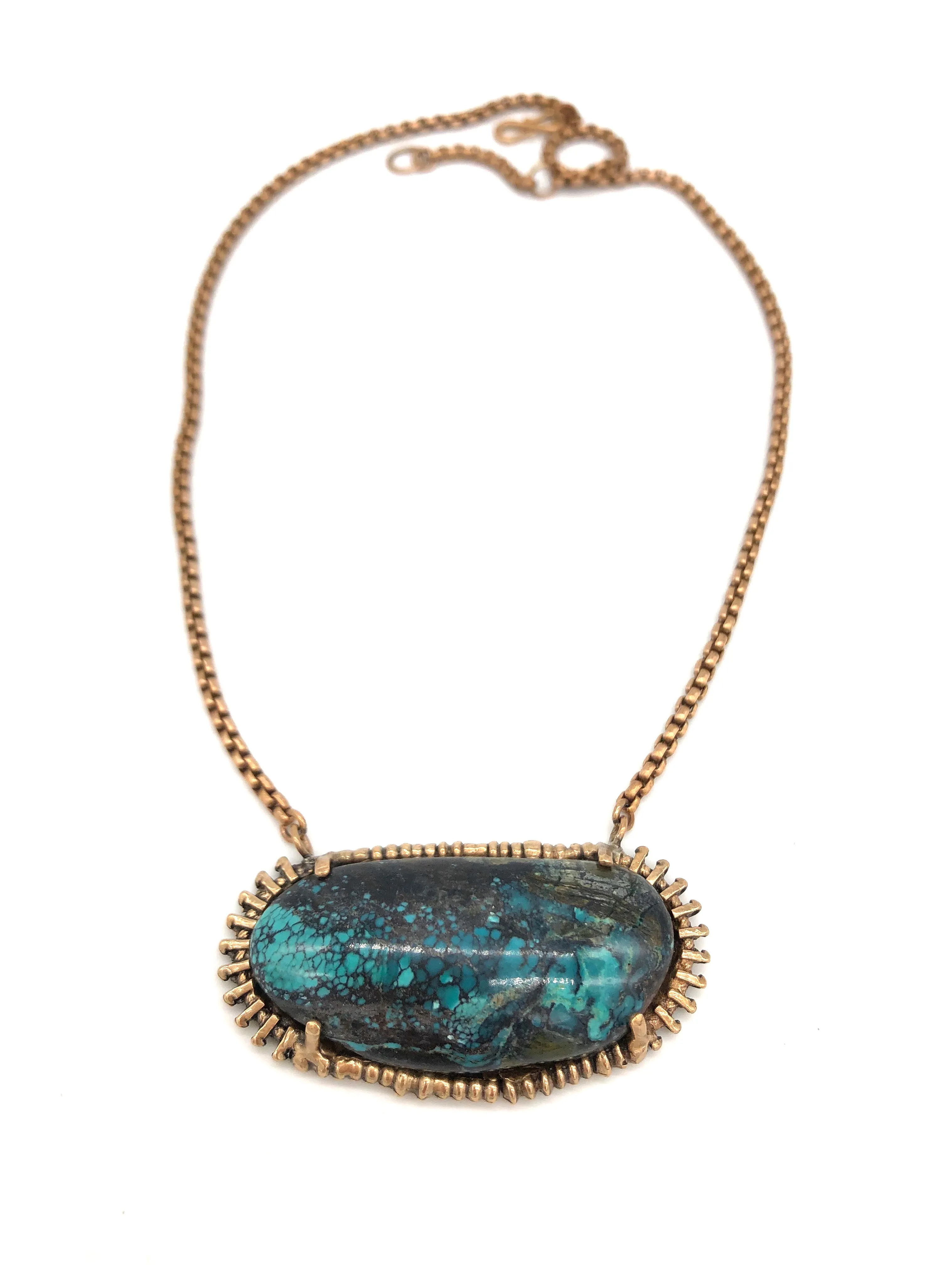 turquoise zipper necklace *SOLD