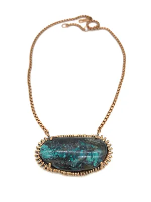 turquoise zipper necklace *SOLD