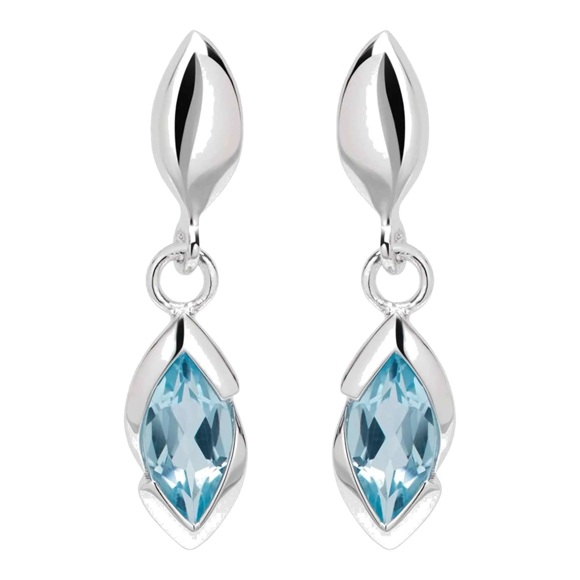 Unique & Co ME-936BT Sterling Silver Drop Earrings