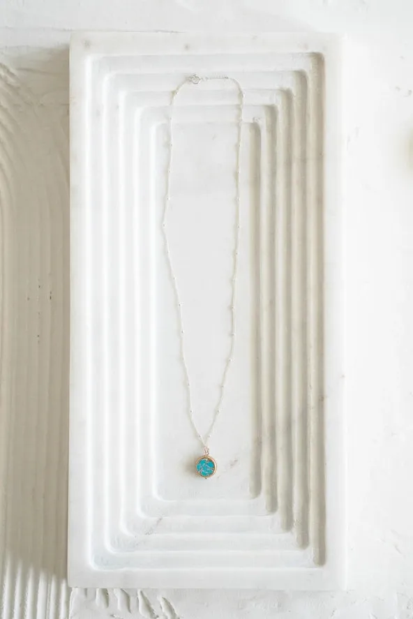 Veda Mosaic Turquoise Necklace