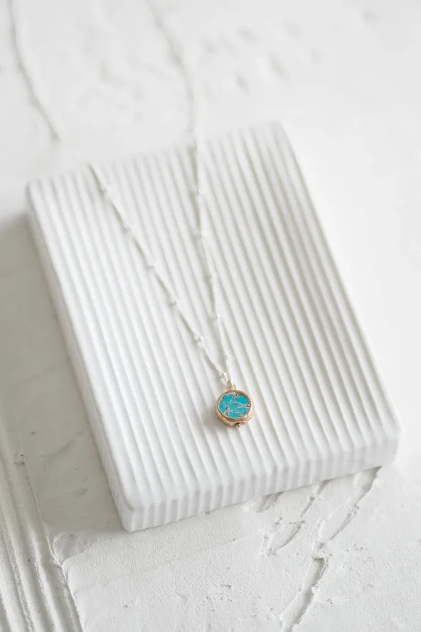 Veda Mosaic Turquoise Necklace
