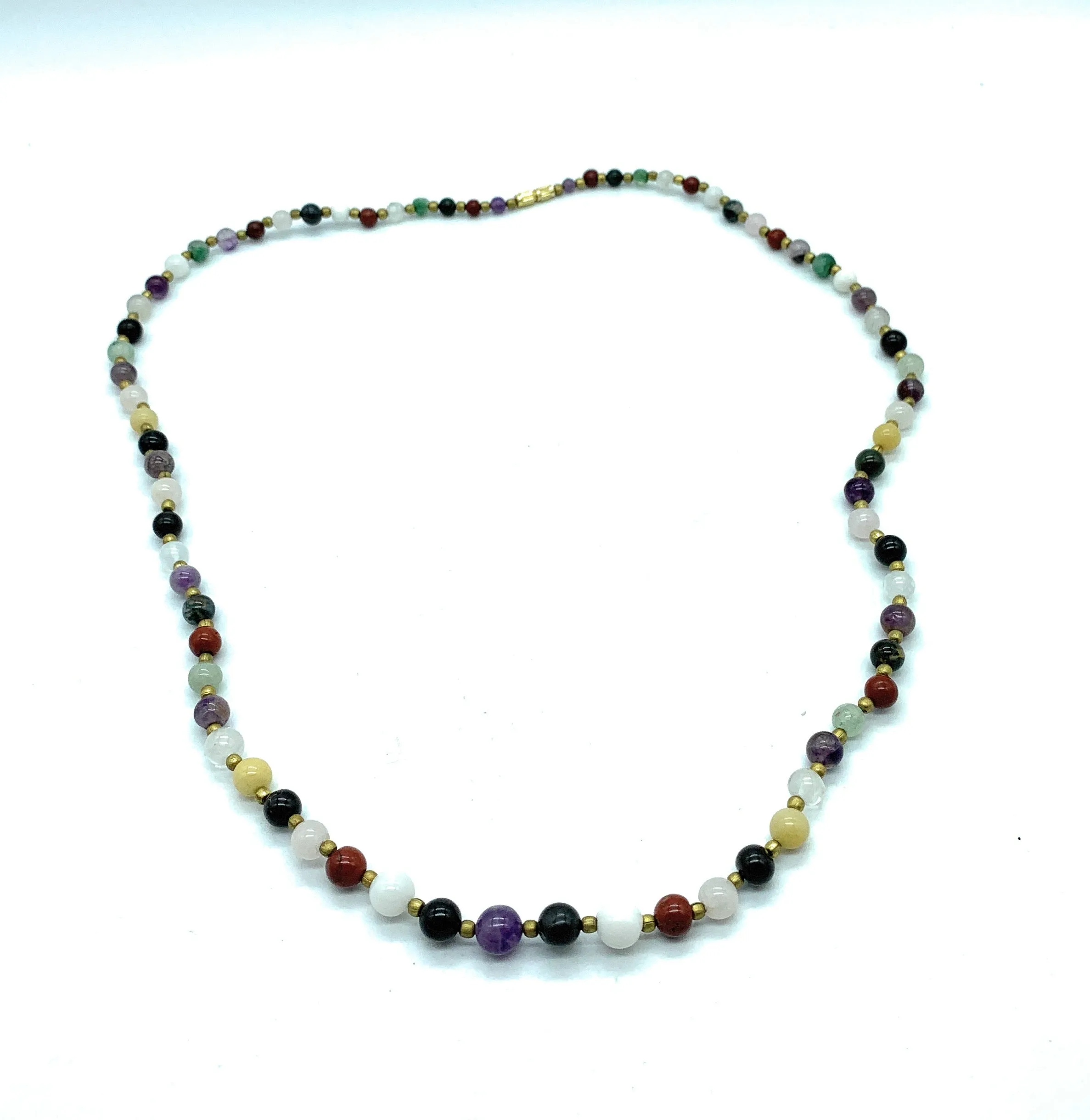 Vintage 1970's Navajo Multi-Stone Bead Necklace