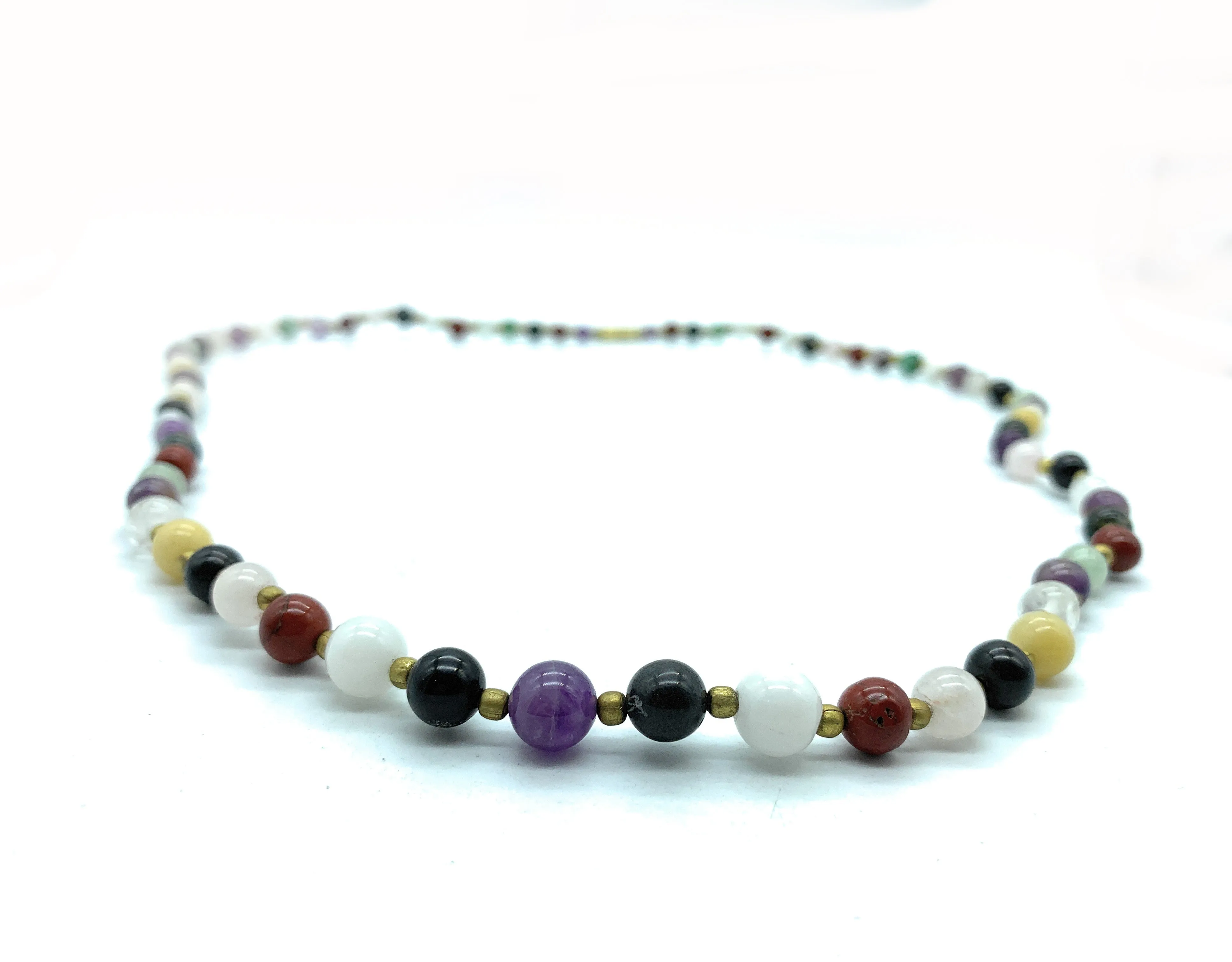 Vintage 1970's Navajo Multi-Stone Bead Necklace
