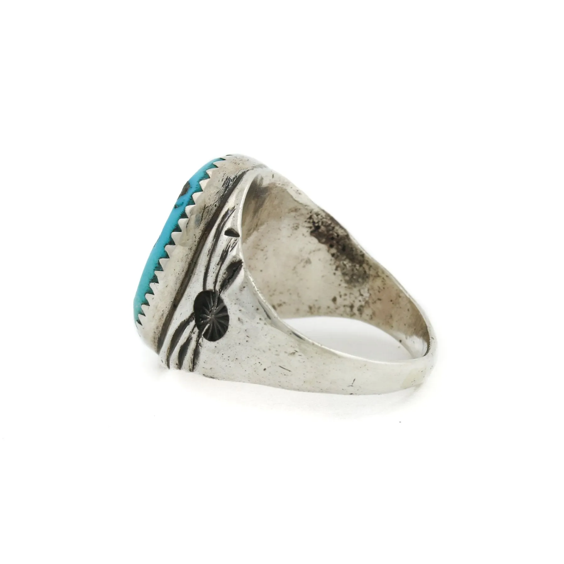 Vintage 1970's x Blue Valley Turquoise Navajo Ring