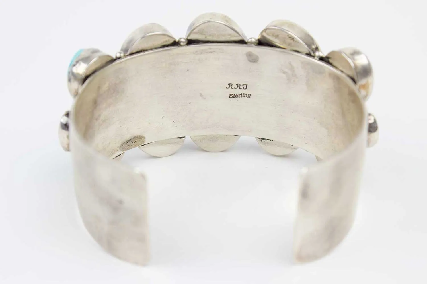 Vintage Navajo Multistone Nugget Cuff Bracelet