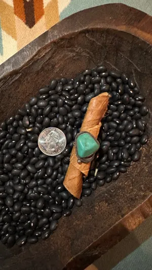Vintage Single Stone Turquoise Ring