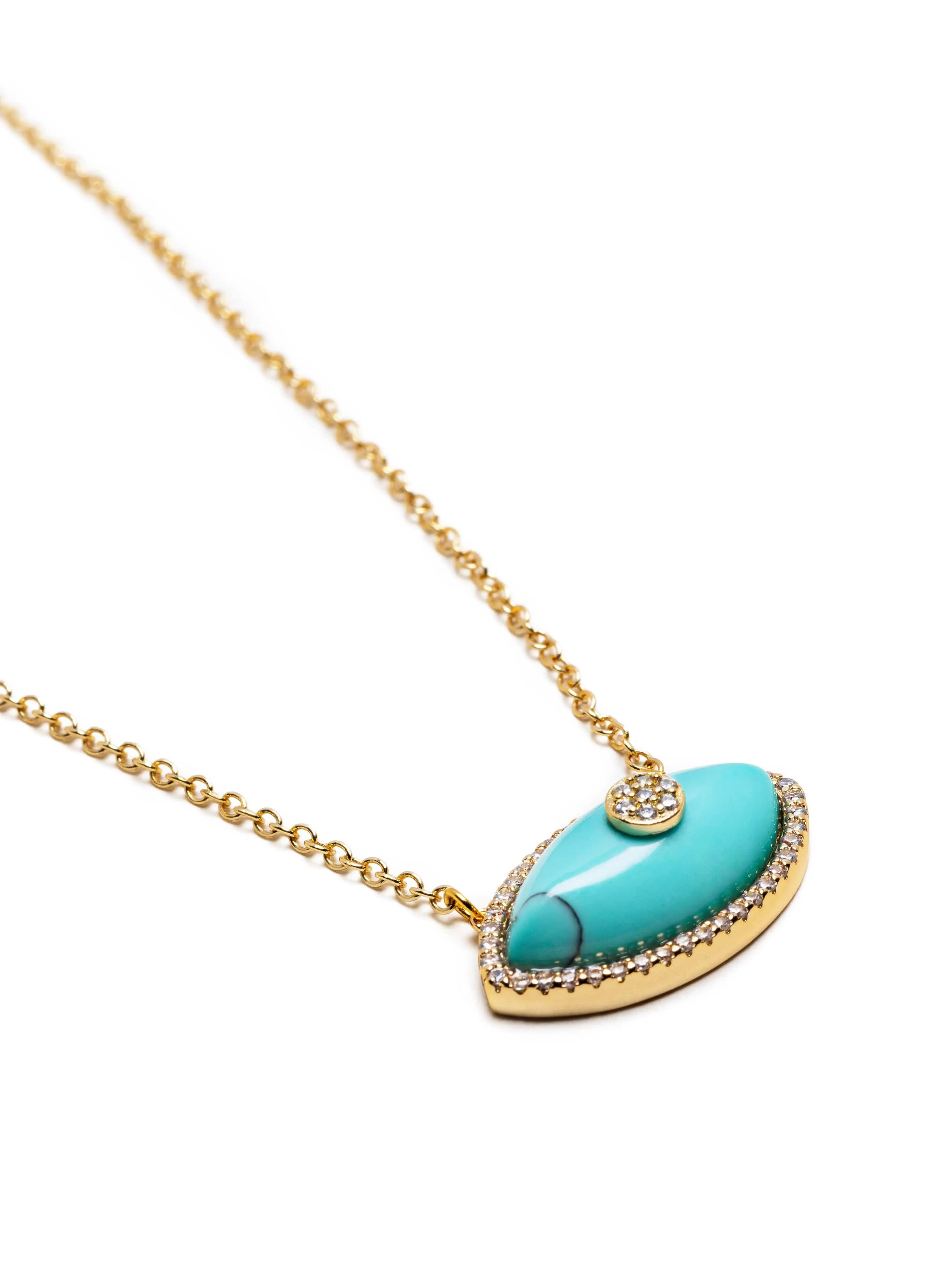 Women's Turquoise Evil Eye Necklace