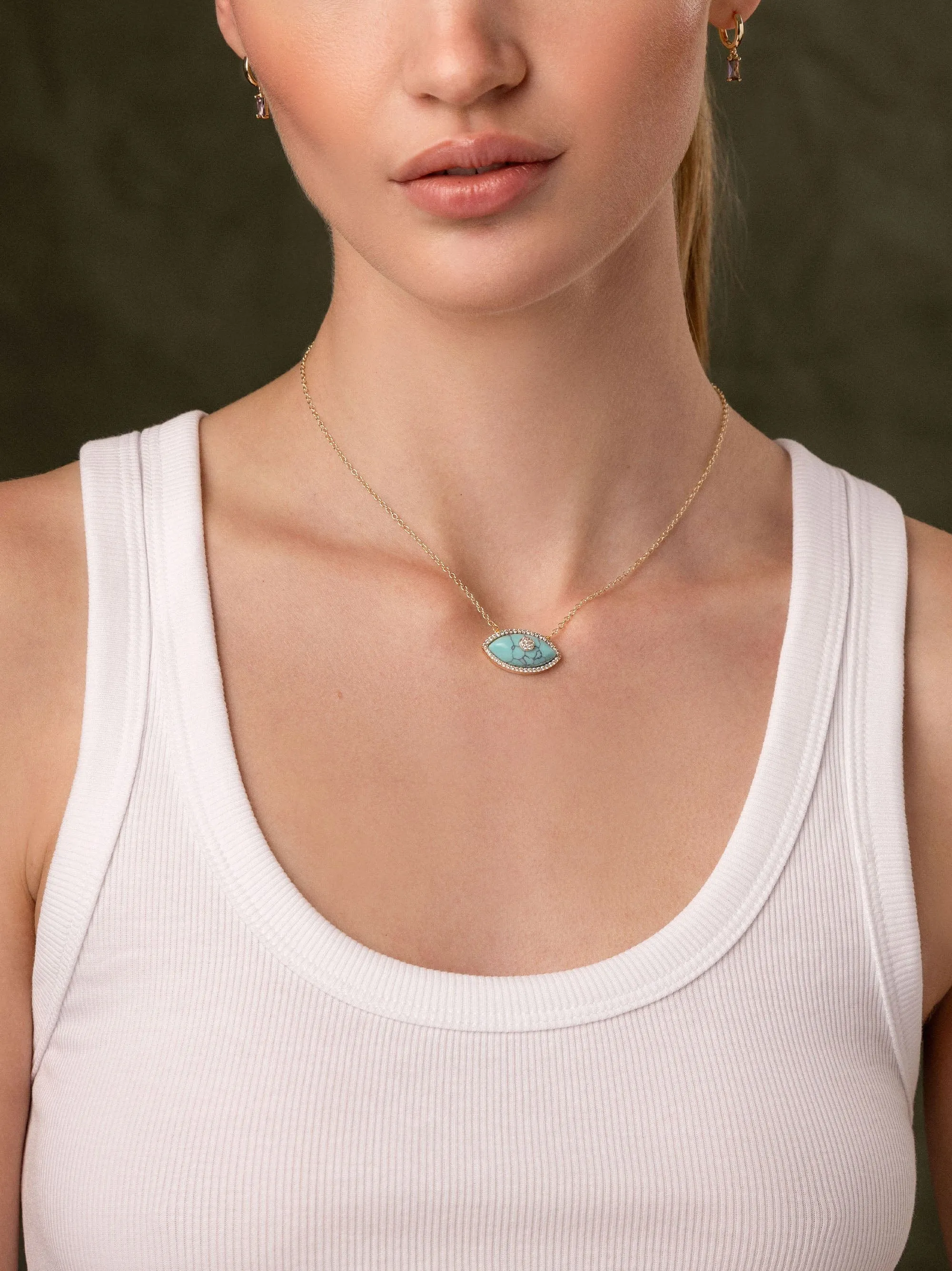 Women's Turquoise Evil Eye Necklace