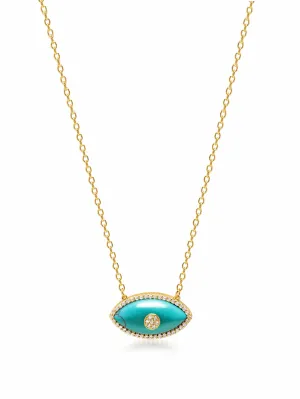 Women's Turquoise Evil Eye Necklace