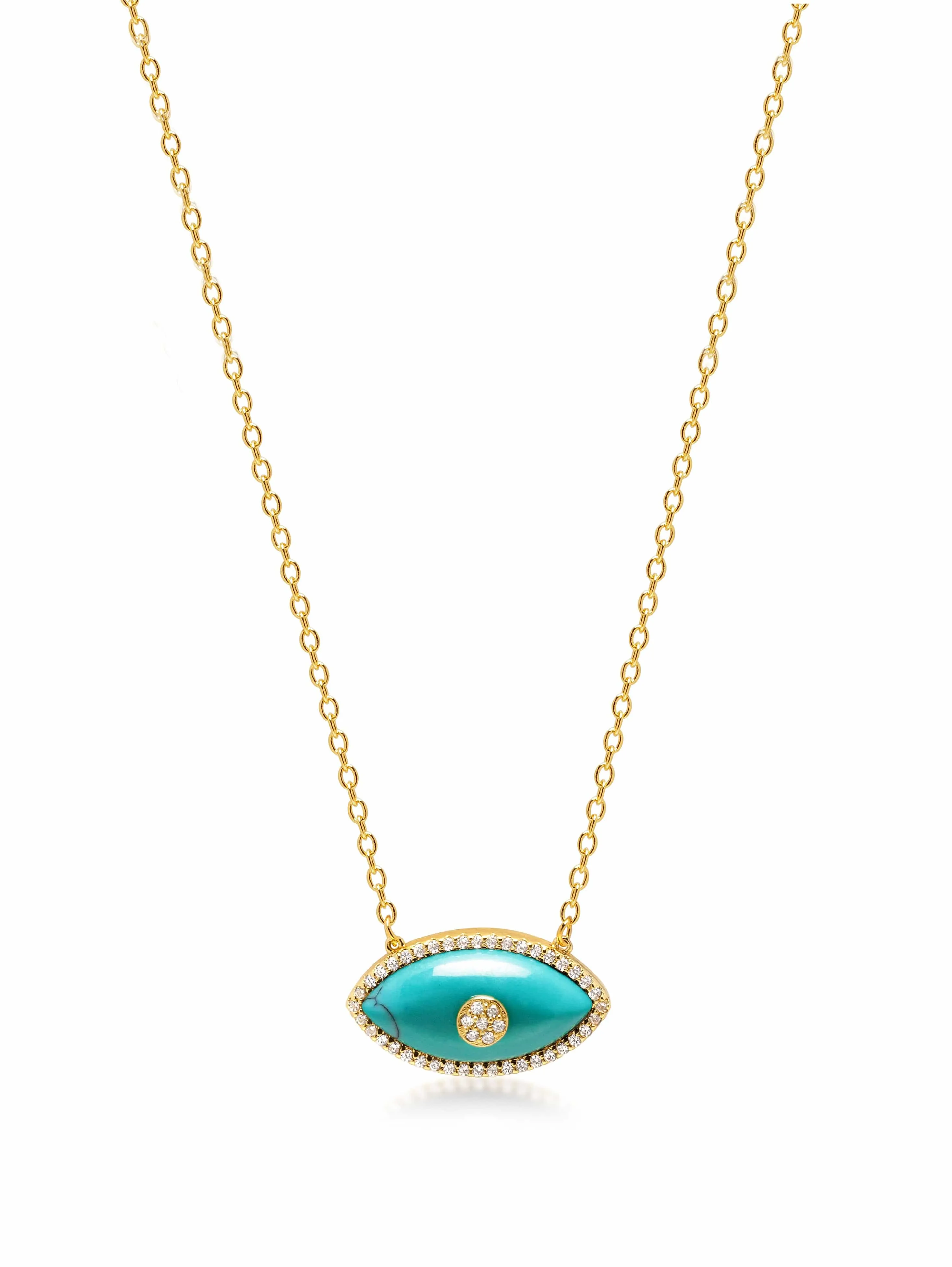 Women's Turquoise Evil Eye Necklace